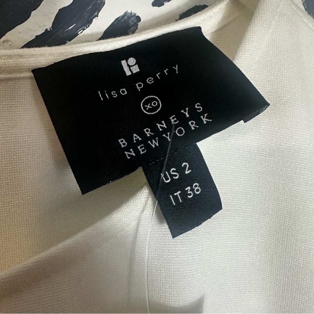 Lisa Perry Barneys New York Ivory Circle Mod Pocket Dress - Picture 6 of 12